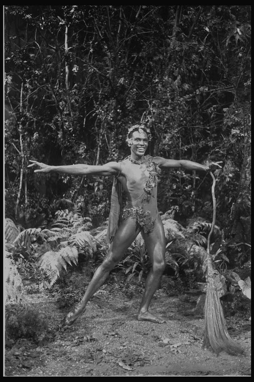 New York City Ballet production of movie version of "A Midsummer Night's Dream" with Arthur Mitchell as Puck, choreography by George Balanchine (New York)