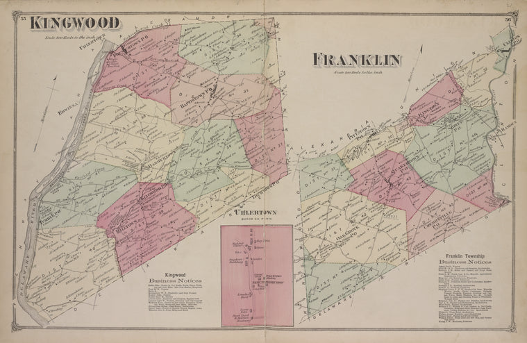 Kingwood [Township]; Kingwood Business Notices. ; Franklin [Township]; Uhlerrtown [Village]; Franklin Business Notices.