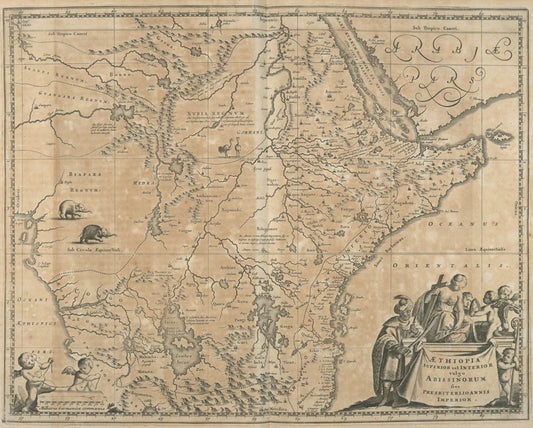 Aethiopia Superior vel Interior vulgo Absissinorum five Presbiteriio Annis Imperior.