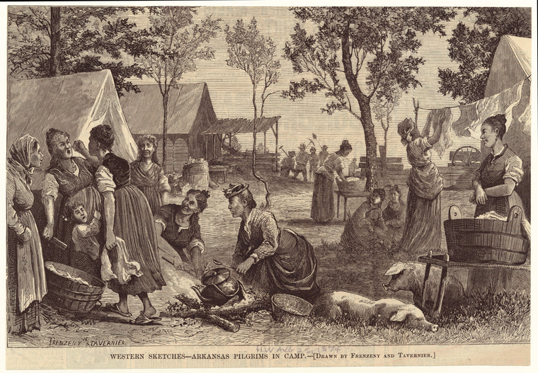 Western sketches--Arkansas pilgrims in camp