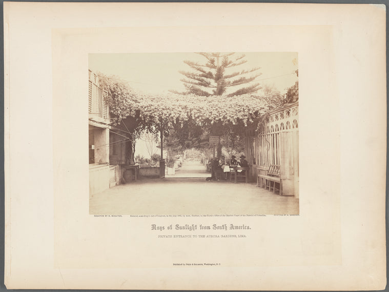 Private entrance to the Aurora Gardens, Lima