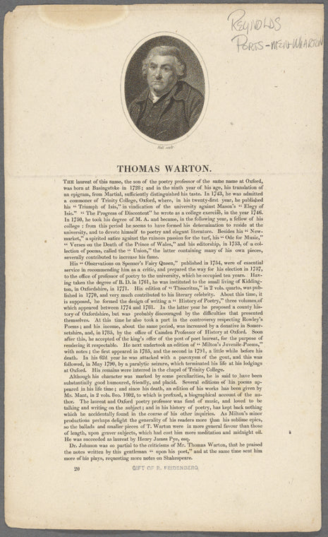 Thomas Warton.