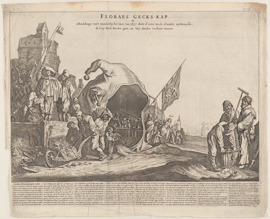 Floraes gecks-kap, afbeelding van't wonderlijcke jaer van 1637 doen d'eene geck d'ander uytbroeyde, de luy rijck sonder goet, ens wijs sonder verstant waeren