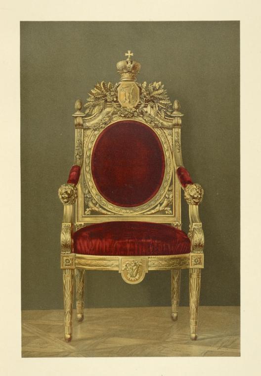 Le trône de l'empereur Paul Ier.