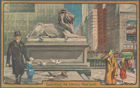 Guarding the library--New York