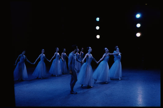 New York City Ballet production of "Serenade" with Jillana, Maria Tallchief and Patricia Wilde, choreography by George Balanchine (New York)