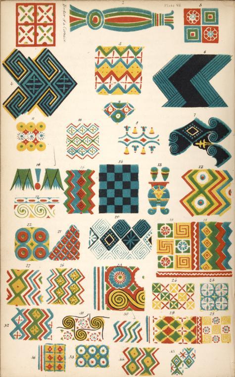 Patterns of Egyptian ceilings.