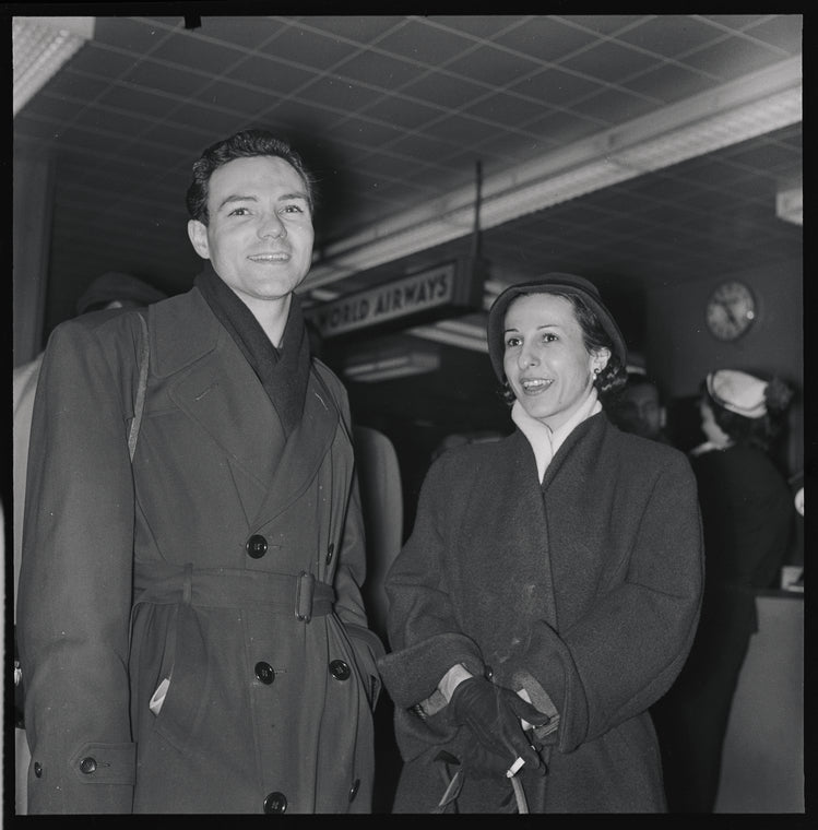 Members of New York City Ballet at Idlewild Airport, on their way to Covent Garden