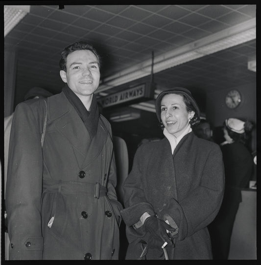 Members of New York City Ballet at Idlewild Airport, on their way to Covent Garden