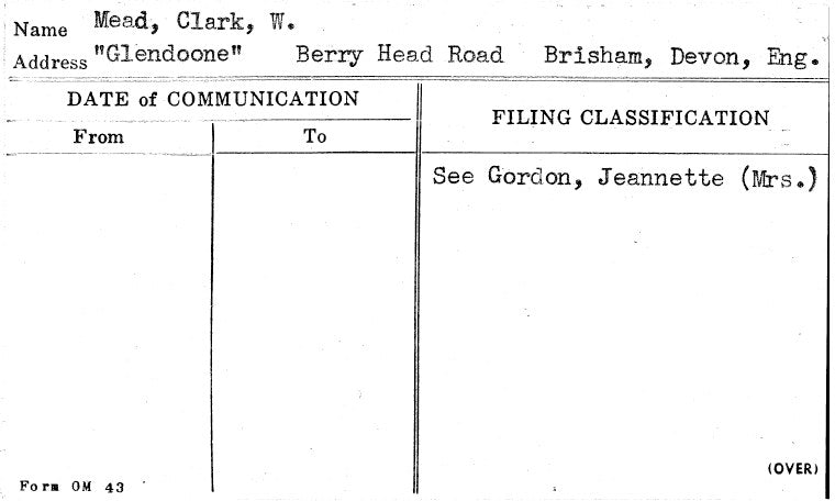 Mead, Clark, W.