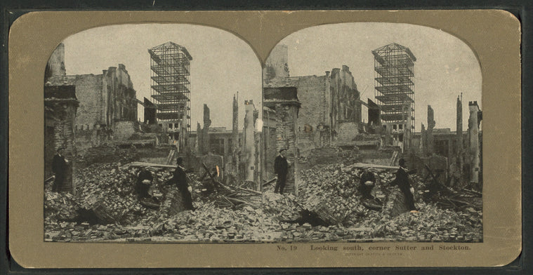 Looking south, corner Sutter and Stockton.