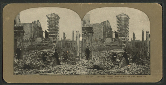 Looking south, corner Sutter and Stockton.