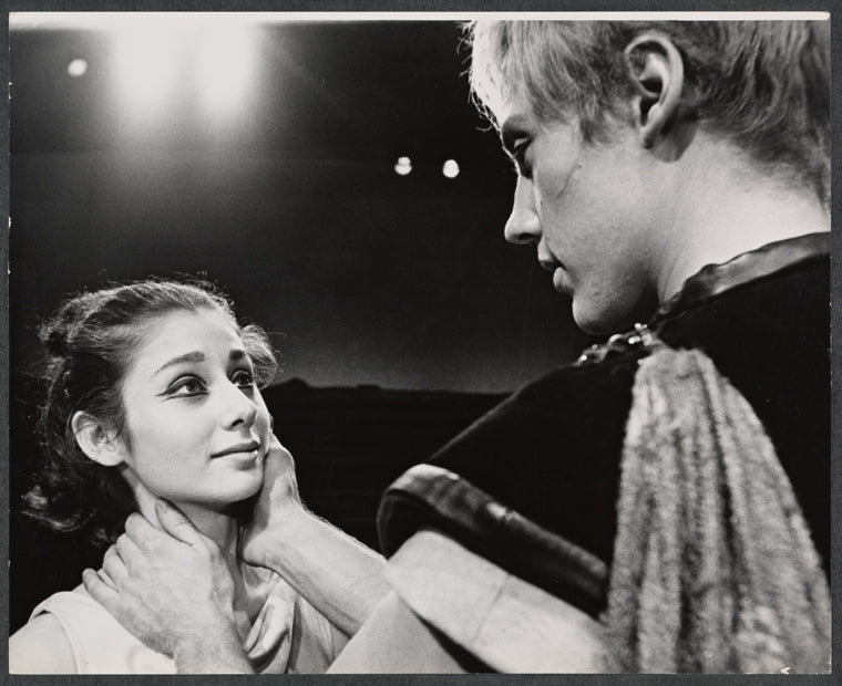 Jenny Leigh and Christopher Walken in the stage production Iphigenia in Aulis