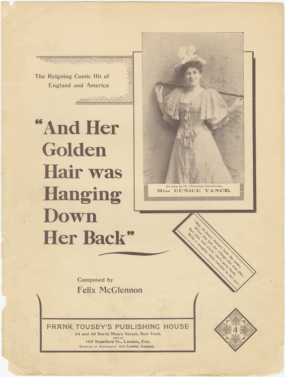 And her golden hair was hanging down her back