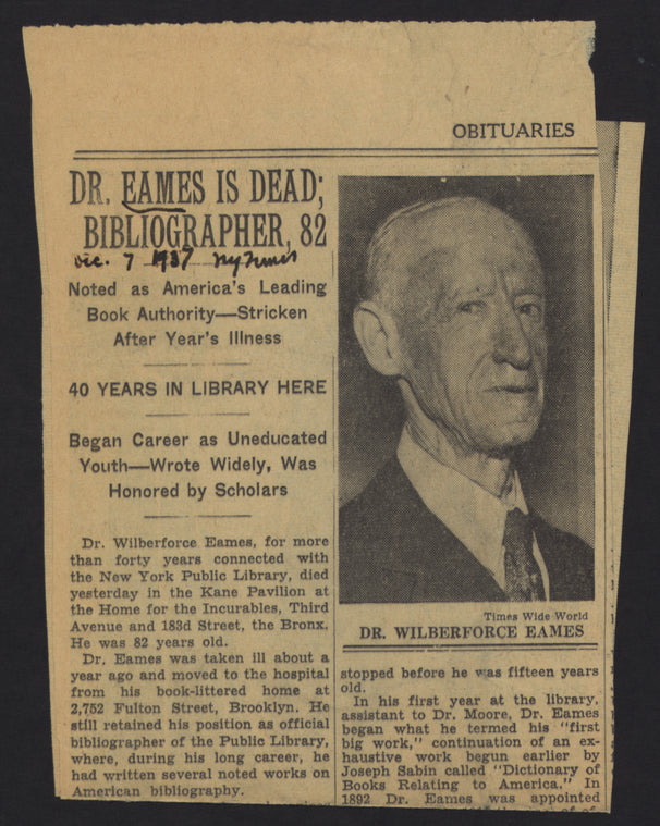 Wilberforce Eames.