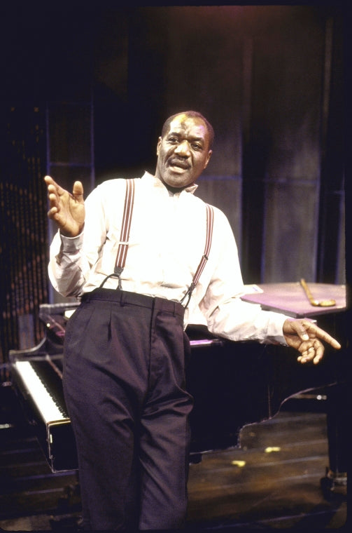 Actor Delroy Lindo in a scene fr. the Playwrights Horizons' production of the play "The Heliotrope Bouquet By Scott Joplin & Lous Chauvin." (New York)