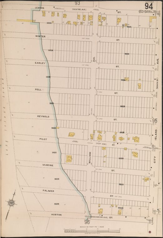Bronx, V. 18, Plate No. 94 [Map bounded by Centre St., City Island Ave., Horton St., Long Island Sound]