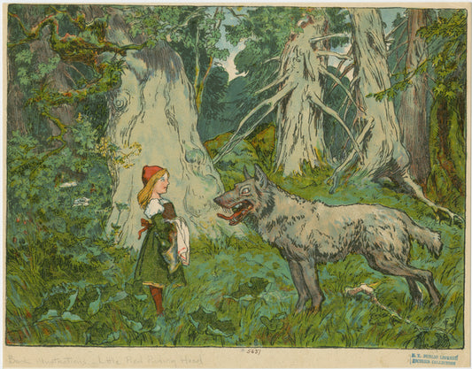 Little Red Riding Hood and the wolf