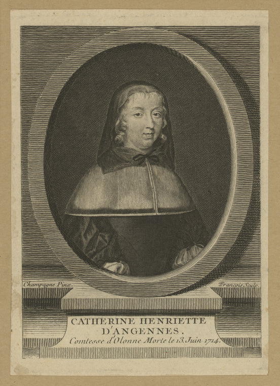 Catherine-Henriette d'Angennes, comtesse d'Olonne, morte le 13 juin, 1714.