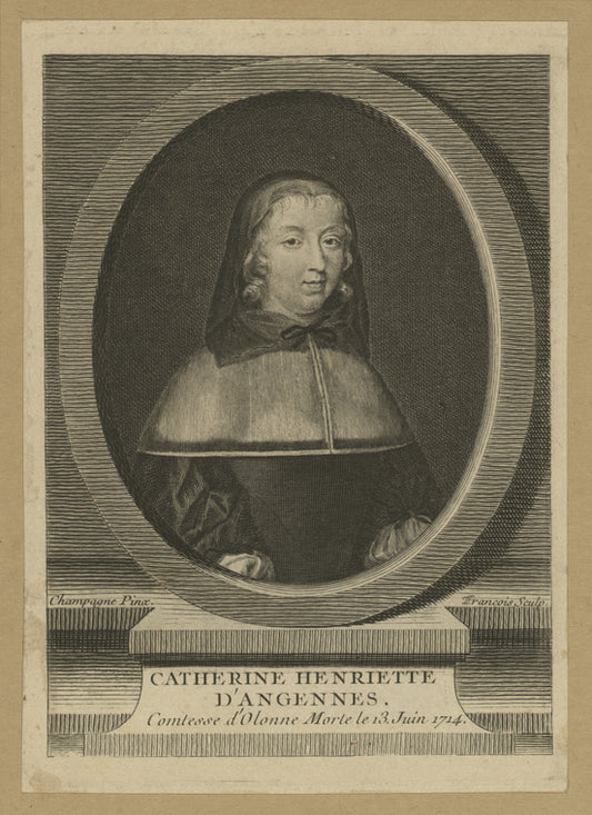 Catherine-Henriette d'Angennes, comtesse d'Olonne, morte le 13 juin, 1714.