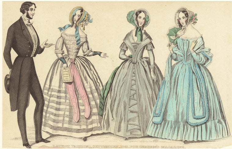 Latest fashions, September, 1841, for Graham's magazine