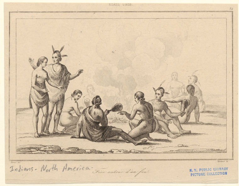 Fête autour d'un feu