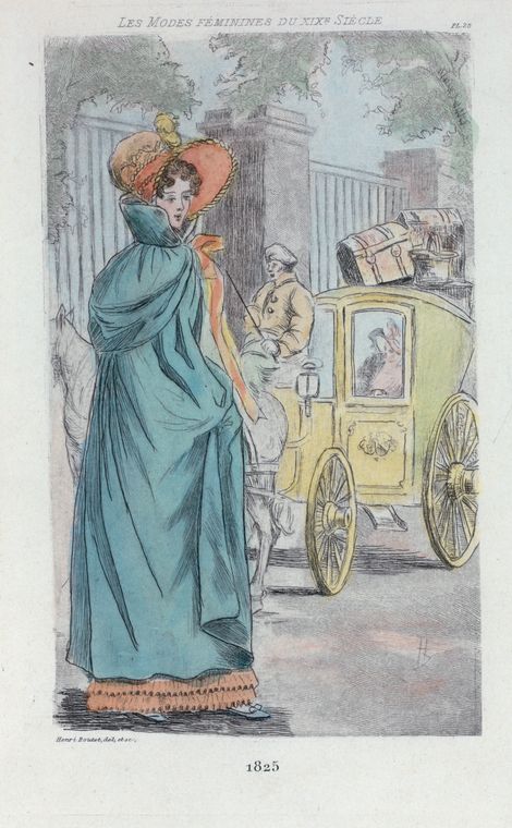 1825 [Women's fashion in nineteenth-century Paris]