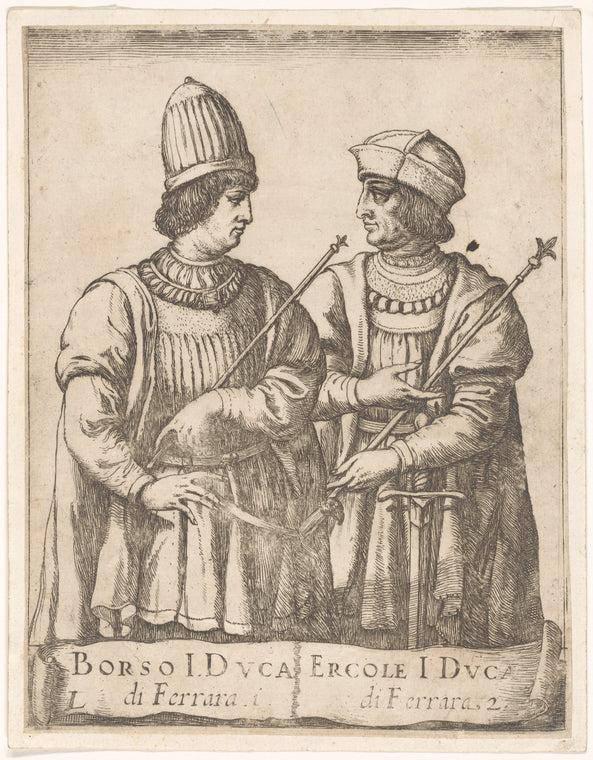Double portrait of Borso I and Ercole I