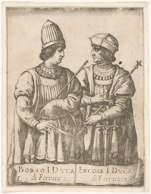 Double portrait of Borso I and Ercole I