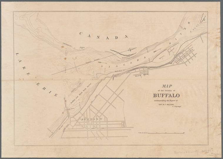 Map of the vicinity of Buffalo: accompanying the report of Capt. W.G. Williams, U.S. topl. engs.
