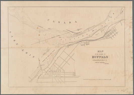Map of the vicinity of Buffalo: accompanying the report of Capt. W.G. Williams, U.S. topl. engs.