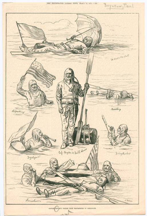 Captain Boyton's voyage from Westminster to Greenwich