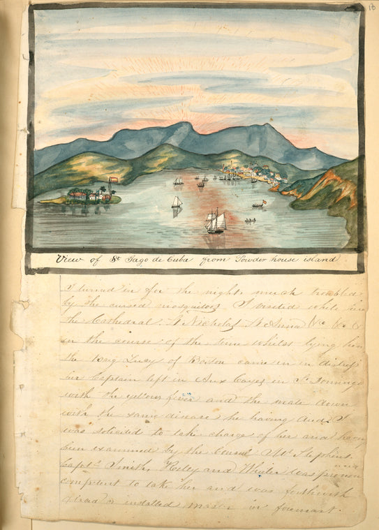View of St. Iago de Cuba from Powder house island.
