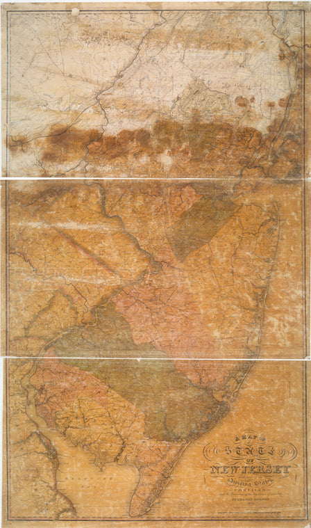 A map of the state of New Jersey : with part of the adjoining states