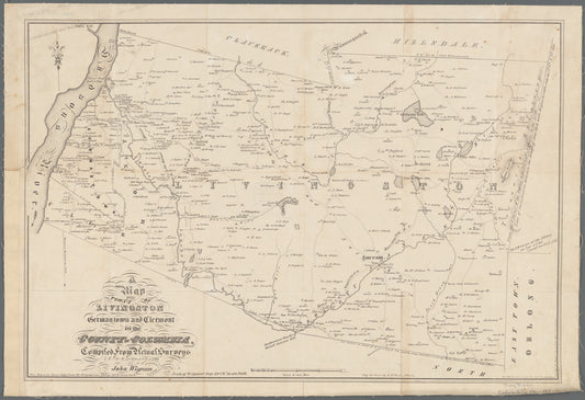 A map of the towns of Livingston, Germantown, and Clermont in the County of Columbia: compiled from actual surveys in January 1798