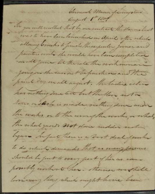 Fulton, at Clermont Manor, to Charles Brownne