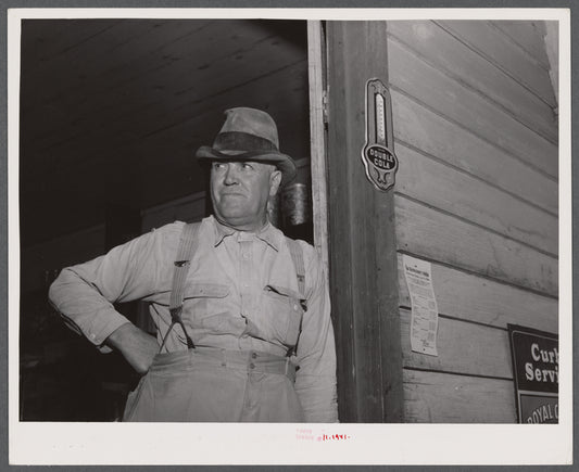 Mr. L.L. Cook, long time resident of Heard County, runs a gas station in the once prosperous town of Texas, Georgia.