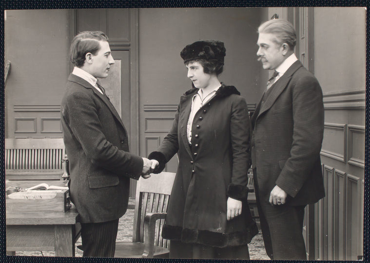 Charley Perley, Gretchen Hartman and José Ruben in the motion picture Alias Jimmie Barton