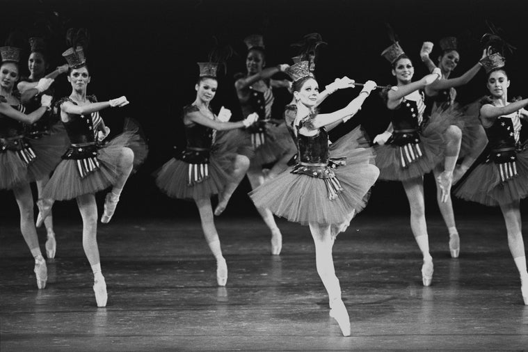 New York City Ballet production of "Stars and Stripes" with Carol Sumner, choreography by George Balanchine (New York)
