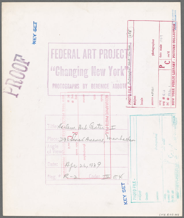 Harlem Art Center: I, 290 Lenox Avenue