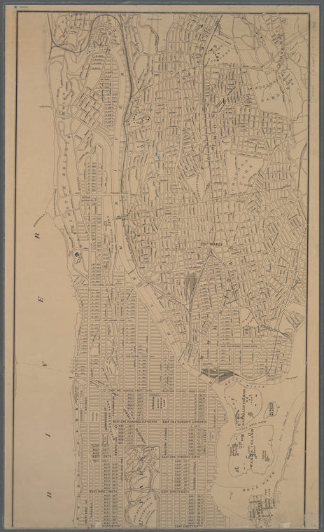 Map of Manhattan, City of New York