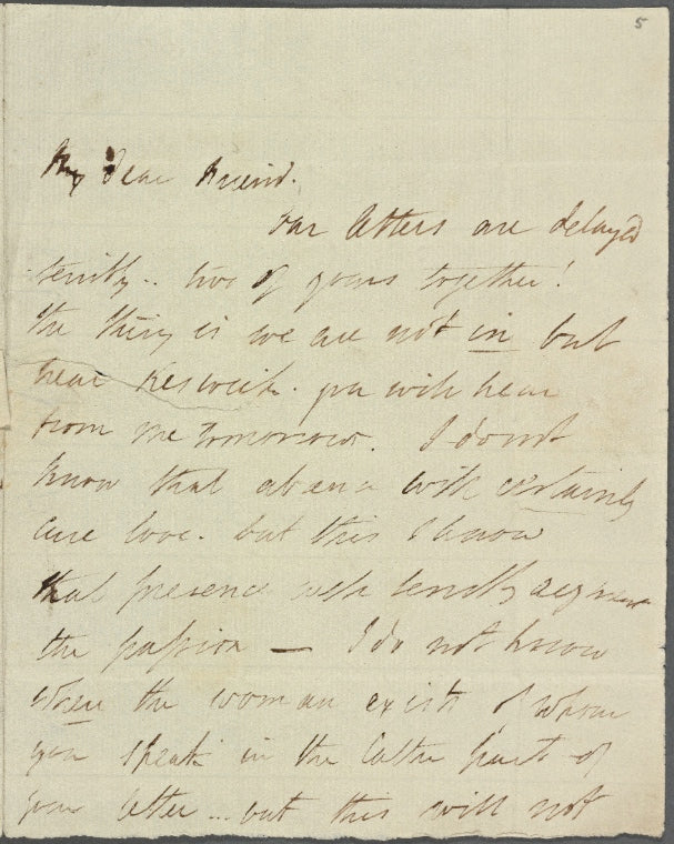 Autograph letter signed to Thomas Jefferson Hogg, [10-12 November 1811]