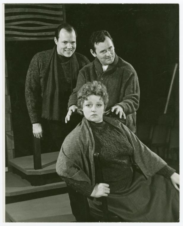 John Harkins, Gene Roche, and Sasha von Scherler in the stage production Under Milk Wood