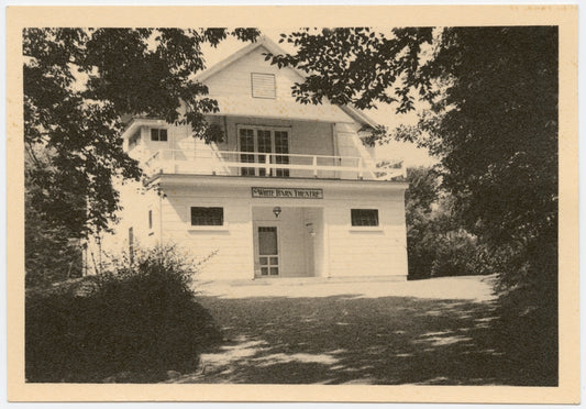 Exterior of the White Barn Theatre, ca. 1940s