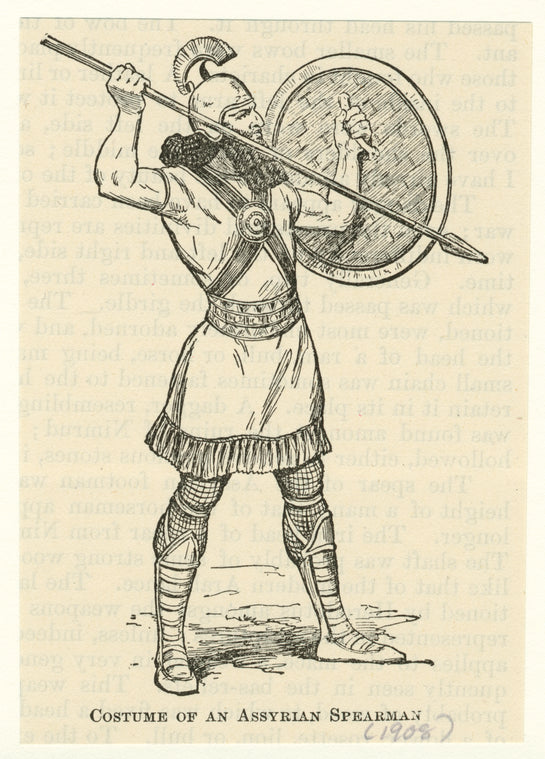 Costume of an Assyrian spearman