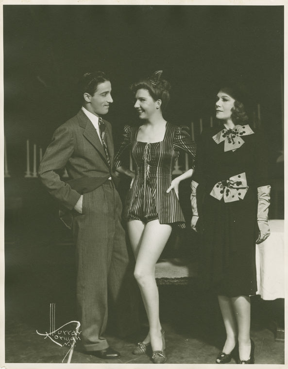 George Tapps (Joey Evans replacement), Vivienne Allen (Gladys Bumps replacement), and Vivienne Segal (Vera Simpson) in the stage production Pal Joey