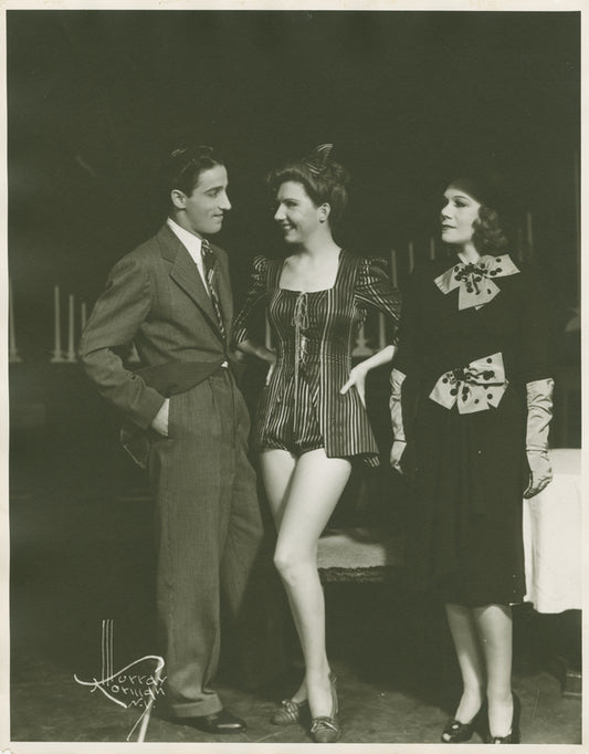 George Tapps (Joey Evans replacement), Vivienne Allen (Gladys Bumps replacement), and Vivienne Segal (Vera Simpson) in the stage production Pal Joey