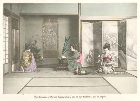 The Ikebana, or Flower Arrangement, One of the Aesthetic Arts of Japan.
