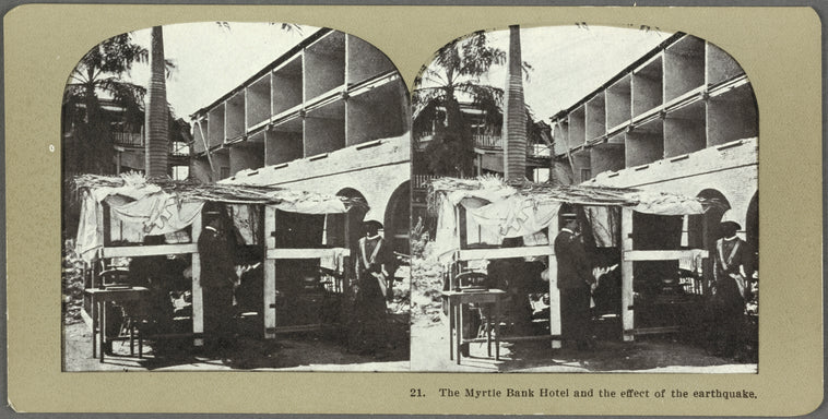 The Myrtle Bank Hotel and the effect of the earthquake