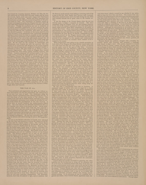 History of Erie County, New York. [cont.]